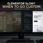 Elementor page builder versus a custom WordPress theme performance comparison