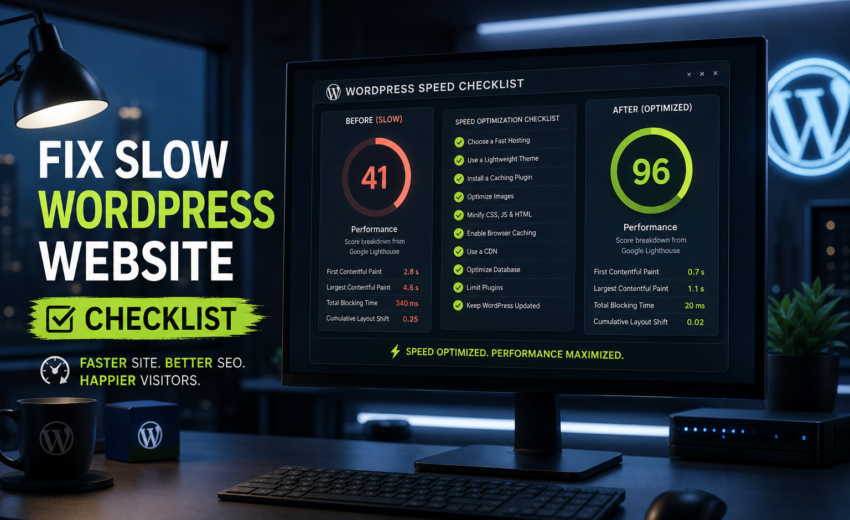 WordPress Speed Checklist: How to Fix a Slow Site