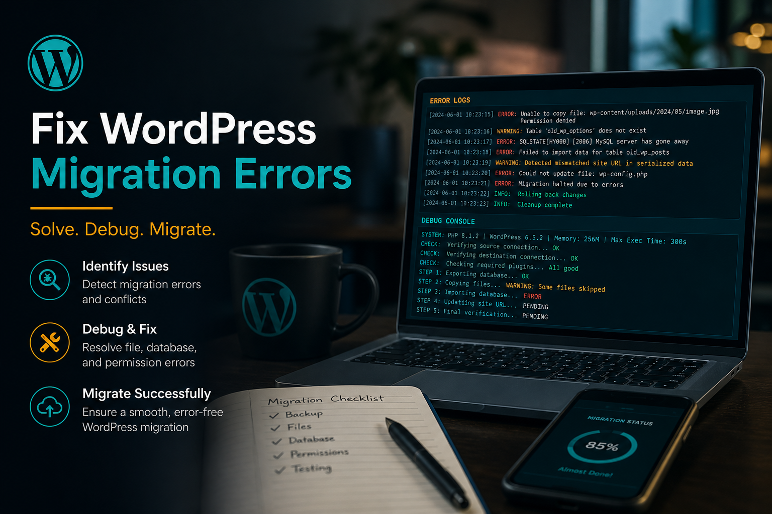 Fix WordPress Migration Errors: Common Failures and Solutions