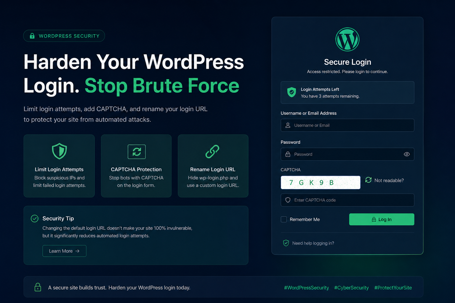 How to Secure WordPress Admin Login