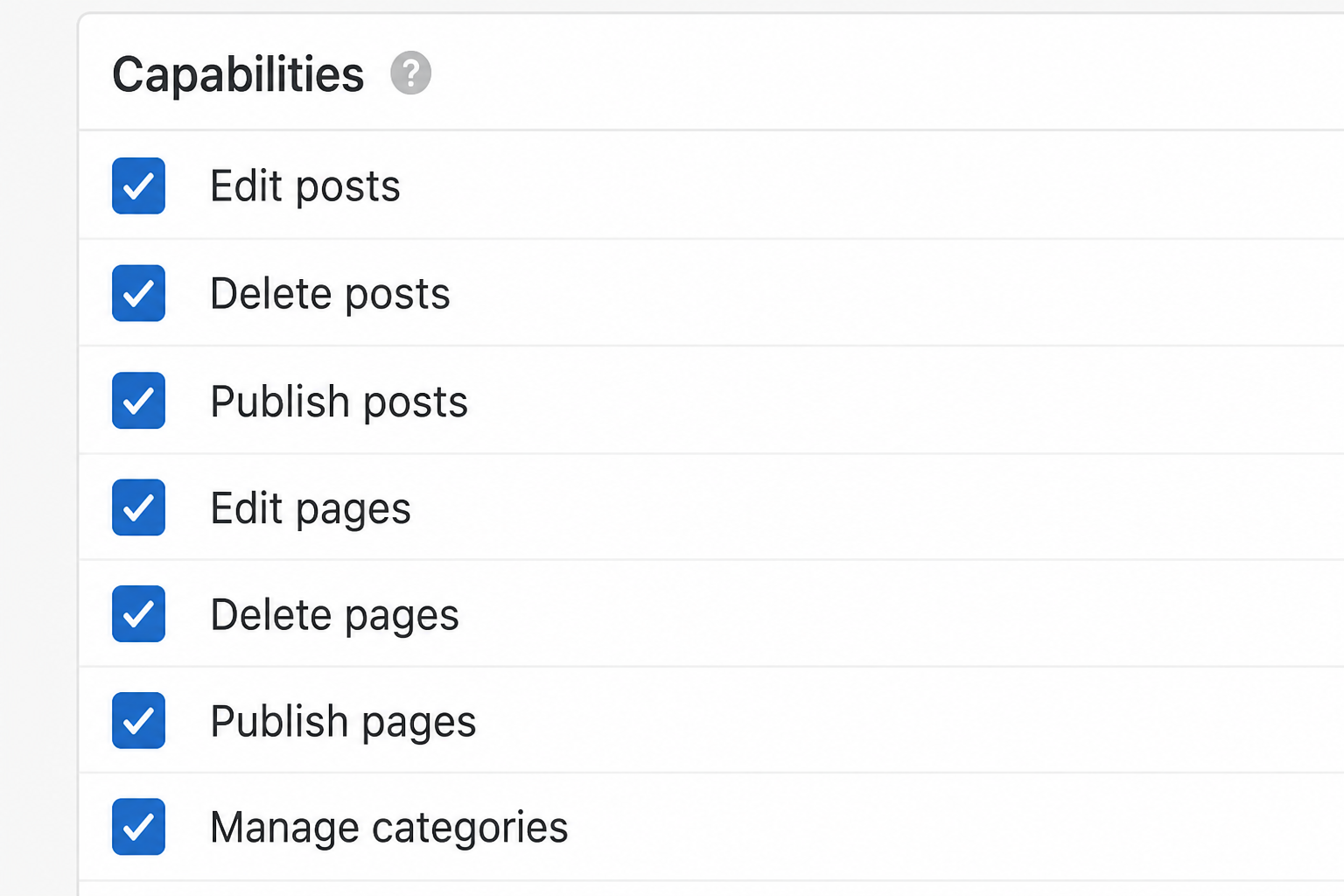 Least Privilege WordPress User Roles Explained