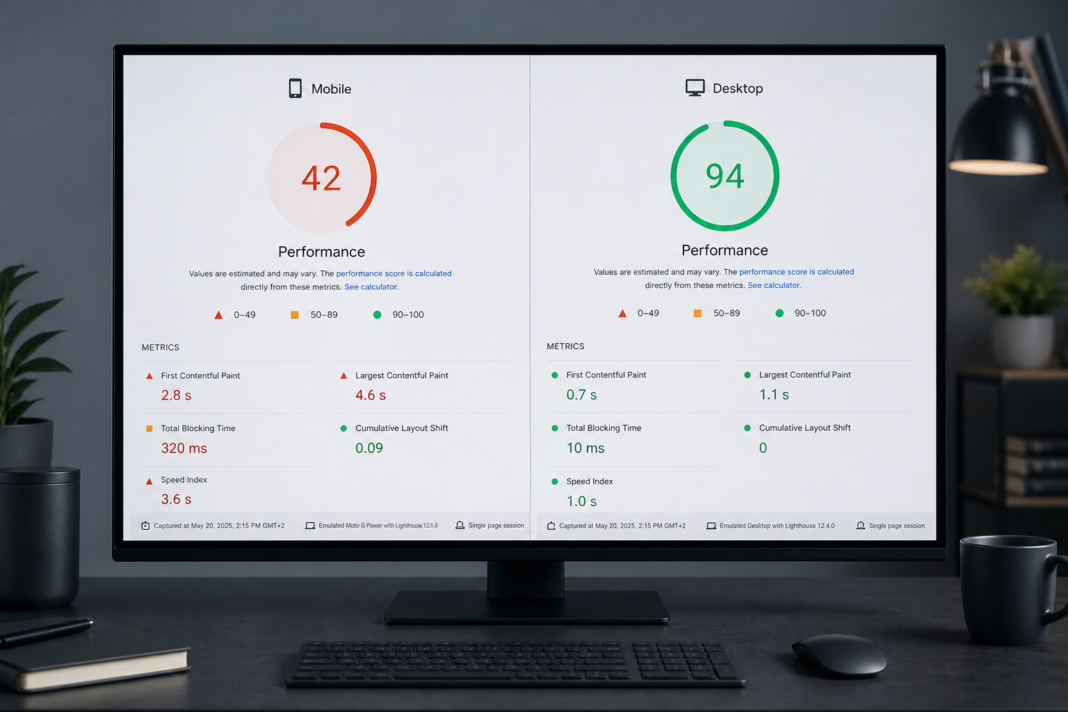 Mobile vs Desktop PageSpeed Gap