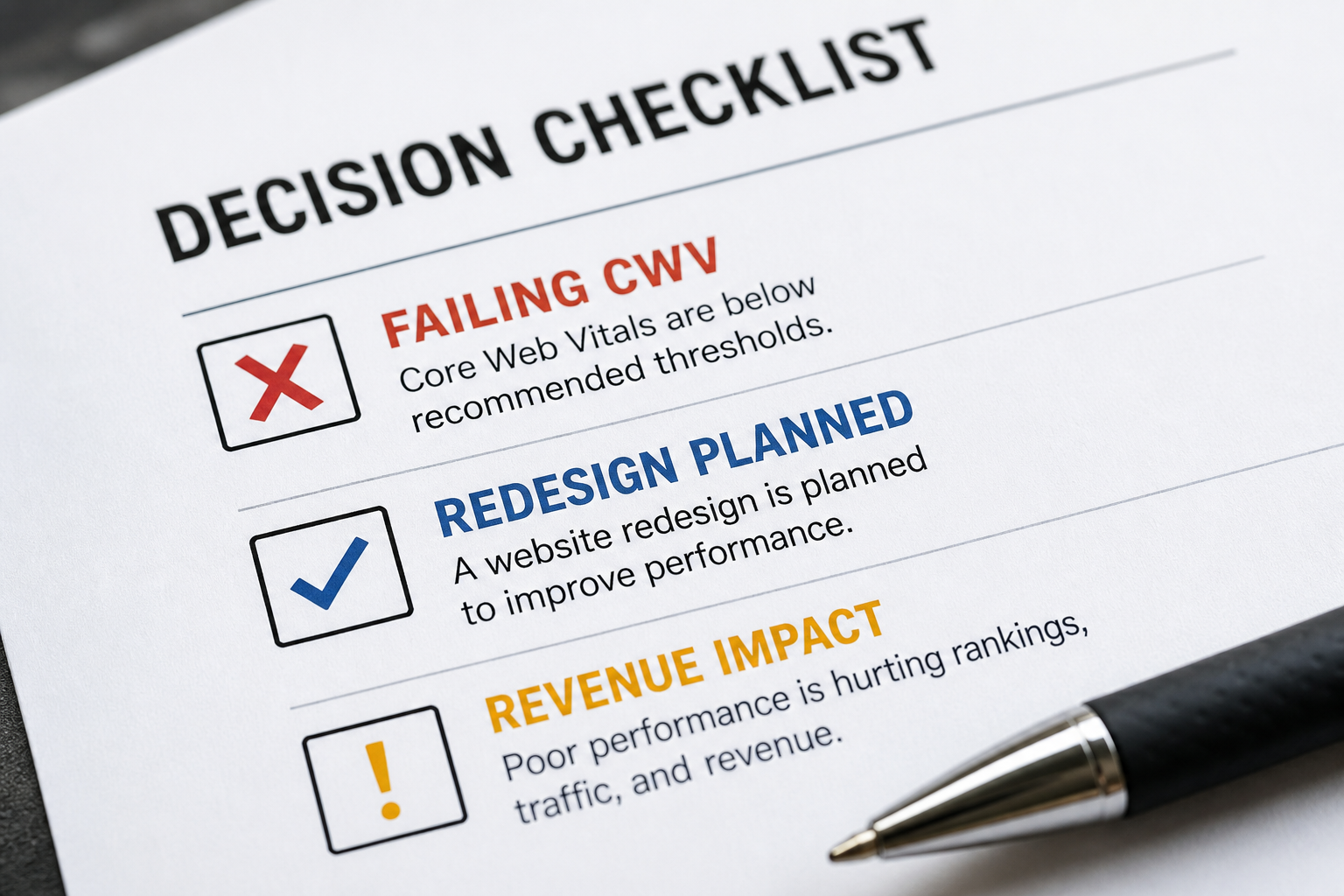 When to Hire for a Website Performance Audit