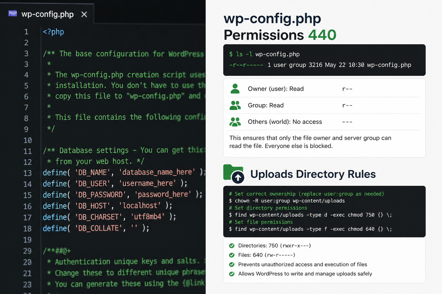WordPress File Permissions Security Guide