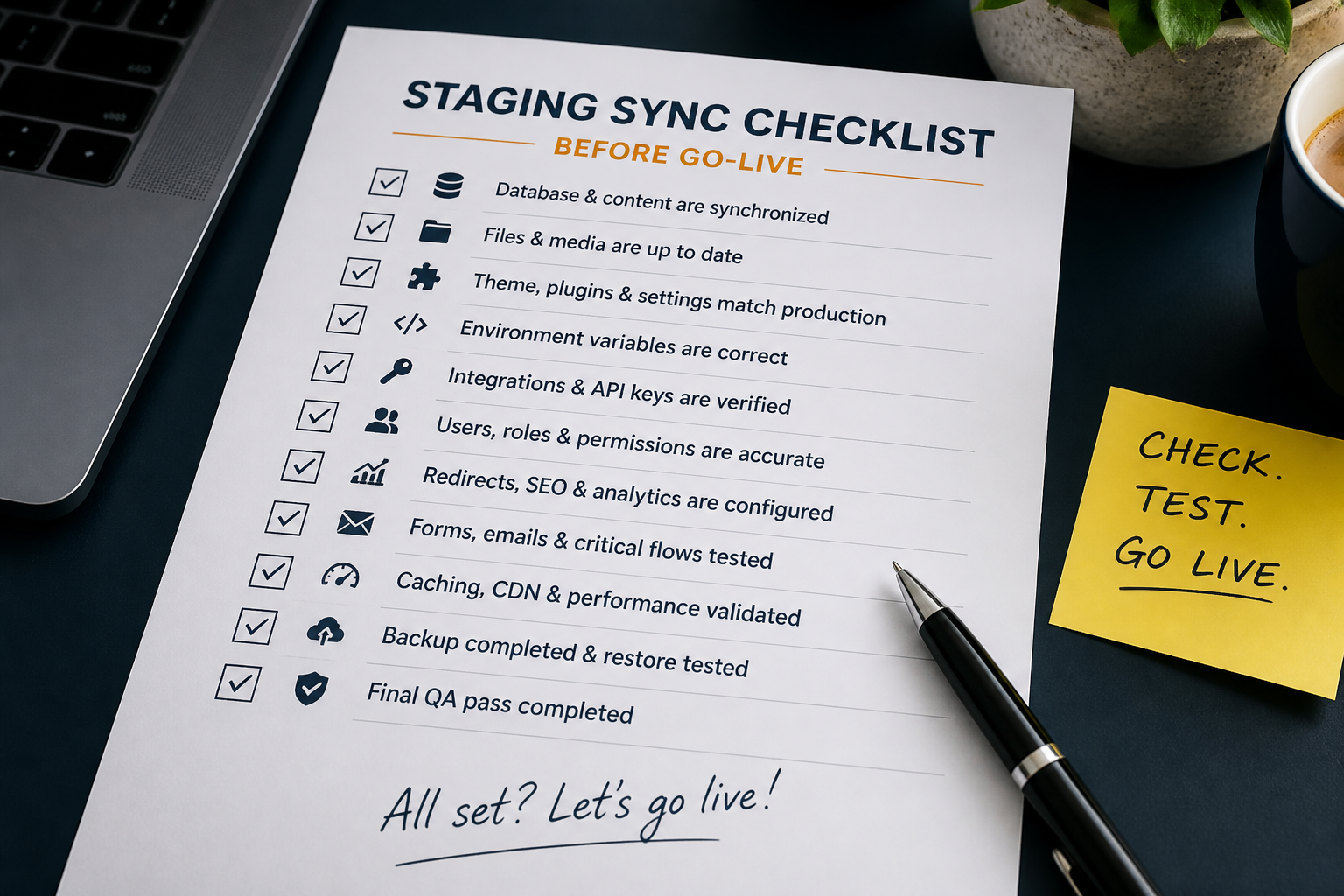 WordPress Staging to Production Migration Guide