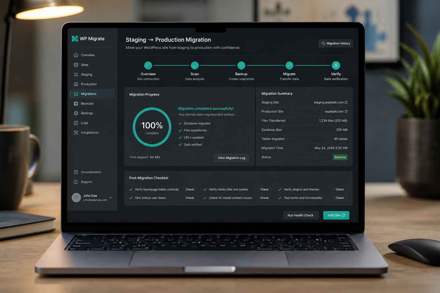 WordPress Staging to Production Migration Guide